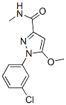CAS 登录号：54708-68-8， 1-(3-氯苯基)-5-甲氧基-3-(N-甲基氨基甲酰)吡唑