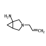 CAS 登录号：548465-04-9， 3-烯丙基-3-氮杂双环[3.1.0]己烷-1-胺