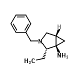 CAS 登录号：548465-07-2， (1R,2S,5S)-3-苄基-2-乙基-3-氮杂双环[3.1.0]己烷-1-胺