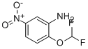 结构式 CAS# 54939-58-1, 2-(二氟甲氧基)-5-硝基苯胺
