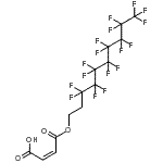 CAS 登录号：54950-04-8， (2Z)-4-[(3,3,4,4,5,5,6,6,7,7,8,8,9,9,10,10,10-十七氟癸基)氧基]-4-氧代-2-丁烯酸
