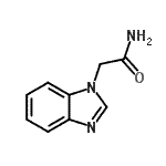 结构式 CAS# 54980-92-6, 2-(1H-苯并咪唑-1-基)乙酰胺