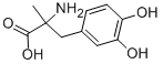 structure of CAS# 55-40-3, 2-Methyl-3-(3,4-Dihydroxyphenyl)-DL-Alanine;2-Amino-3-(3,4-Dihydroxyphenyl)Butyric Acid;3-Hydroxy-Alpha-Methyltyrosine