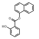 CAS 登录号：550-97-0， 1-萘基水杨酸酯