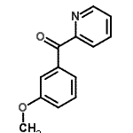 structure of CAS# 55030-49-4, (3-Methoxyphenyl)(2-Pyridinyl)Methanone;(3-methoxyphenyl)-(2-pyridyl)methanone;2-(3-Methoxybenzoyl)pyridine;MFCD07699224