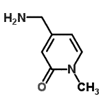结构式 CAS# 550369-61-4, 4-(氨基甲基)-1-甲基-2(1H)-吡啶酮