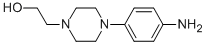 结构式 CAS# 5521-39-1, 2-[4-(4-氨基苯基)哌嗪-1-基]乙烷-1-醇