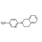 structure of CAS# 553679-55-3, 6-(3,4-Dihydro-2(1H)-Isoquinolinyl)-3-Pyridinamine;6-(3,4-Dihydro-1H-isoquinolin-2-yl)-pyridin-3-ylamine;6-[3,4-Dihydro-2(1H)-isoquinolinyl]-3-pyridinamine;MFCD08700225