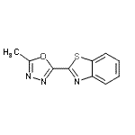CAS 登录号：55439-43-5， 2-(5-甲基-1,3,4-恶二唑-2-基)-1,3-苯并噻唑