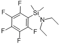 structure of CAS# 55485-74-0, Pentafluorophenyldimethylsilyldiethylamine;N-[Dimethyl-(2,3,4,5,6-Pentafluorophenyl)Silyl]-N-Ethyl-Ethanamine;[Dimethyl-(2,3,4,5,6-Pentafluorophenyl)Silyl]-Diethyl-Amine