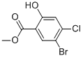 结构式 CAS# 55488-81-8, 5-溴-4-氯-2-羟基苯甲酸甲酯
