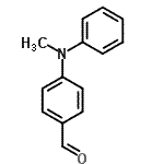 结构式 CAS# 55489-38-8, 4-[甲基(苯基)氨基]苯甲醛