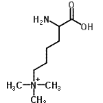 structure of CAS# 55528-53-5, N-(5-Amino-5-Carboxypentyl)-N,N-Dimethylmethanaminium;lysine, epsiv-trimethyl-;N('6)-trimethyl-l-lysine