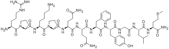 CAS#: 55614-10-3， Arg-Pro-Lys-Pro-Gln-Gln-Phe-Tyr-Gly-Leu-Met-NH2