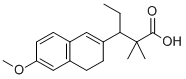 CAS#: 55620-96-7， alpha,alpha-Dimethyl-beta-ethyl-6-methoxy-3,4-dihydro-2-naphthalenepropionic acid