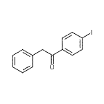 structure of CAS# 55794-28-0, 1-(4-Iodophenyl)-2-Phenylethanone;4'-Iodo-2-phenylacetophenone