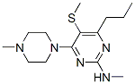 CAS 登录号：55921-72-7， N-甲基-4-(4-甲基哌嗪并)-5-甲硫基-6-丙基-2-嘧啶胺