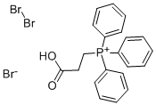 结构式 CAS# 55985-85-8, (2-羧基乙基)三苯基鏻三溴化物