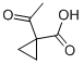 structure of CAS# 56172-71-5, 1-Acetyl-Cyclopropanecarboxylic Acid;CYCLOPROPANECARBOXYLIC ACID, 1-ACETYL-;1-Acetylcyclopropanecarboxylic Acid