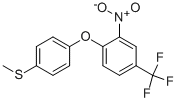 结构式 CAS# 56191-23-2, 4-[4-(甲硫基)苯氧基]-3-硝基三氟甲苯