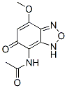 structure of CAS# 5626-43-7, N-(5-Methoxy-3-Oxo-8-Oxa-7,9-Diazabicyclo[4.3.0]Nona-1,4,6-Trien-2-Yl)Acetamide;N-(5-Keto-7-Methoxy-3H-Benzofurazan-4-Yl)Acetamide;N-(4-Methoxy-6-Oxo-1H-2,1,3-Benzoxadiazol-7-Yl)Ethanamide;Oprea1_631969