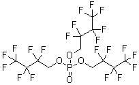 structure of CAS# 563-09-7, Tris(1H,1H-Heptafluorobutyl) Phosphate;Tris-(2,2,3,3,4,4,4-Heptafluorobutyl)-Phosphate;TRIS(1H,1H-HEPTAFLUOROBUTYL)PHOSPHATE