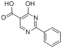 结构式 CAS# 56406-26-9, 4-羟基-2-苯基-5-嘧啶羧酸