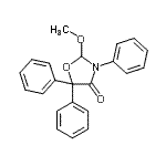 CAS 登录号：56440-41-6， 2-甲氧基-3,5,5-三苯基-1,3-恶唑烷-4-酮