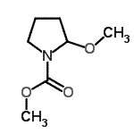 结构式 CAS# 56475-88-8, 甲基2-甲氧基-1-吡咯烷羧酸酯