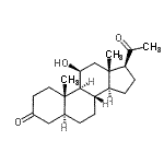 CAS 登录号：565-94-6， (5alpha,11beta)-11-羟基孕甾烷e-3,20-二酮