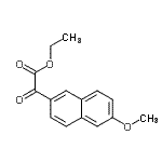 structure of CAS# 56547-13-8, Ethyl (6-Methoxy-2-Naphthyl)(Oxo)Acetate;ethyl (6-methoxy-2-naphthyl)(oxo)acetate;Ethyl 6-methoxy-2-naphthoylformate;MFCD09801433