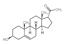 CAS 登录号：566-63-2， (17alpha)-3beta-羟基孕甾-5-烯-20-酮