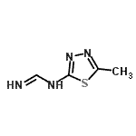 CAS 登录号：56684-74-3， N-(5-甲基-1,3,4-噻二唑-2-基)亚氨代甲酰胺