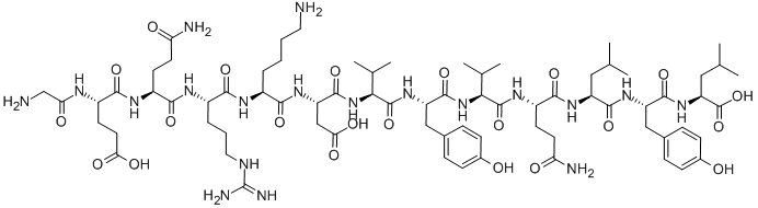 CAS#: 56795-64-3， Gly-Glu-Gln-Arg-Lys-Asp-Val-Tyr-Val-Gln-Leu-Tyr-Leu