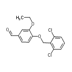 structure of CAS# 568556-77-4, 4-[(2,6-Dichlorobenzyl)Oxy]-3-Ethoxybenzaldehyde;4-[(2,6-dichlorobenzyl)oxy]-3-ethoxybenzaldehyde;4-[(2,6-dichlorophenyl)methoxy]-3-ethoxybenzaldehyde;MFCD03422471