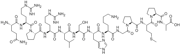 CAS#: 568565-11-7， H-Gln-Arg-Pro-Arg-Leu-Ser-His-Lys-Gly-Pro-Met-Pro-Ala-OH