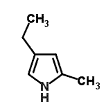 CAS 登录号：5690-96-0， 4-乙基-2-甲基-1H-吡咯