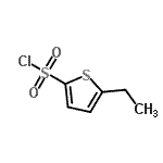 structure of CAS# 56921-00-7, 5-Ethyl-2-Thiophenesulfonyl Chloride;MFCD06803451