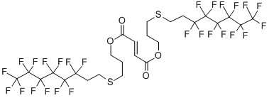 结构式 CAS# 56927-83-4, 二[3-(1H,1H,2H,2H-全氟辛基硫代)丙基]富马酸酯