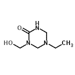 CAS 登录号：56974-98-2， 5-乙基-1-(羟基甲基)-1,3,5-三嗪烷-2-酮