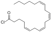 structure of CAS# 57303-04-5, Arachidonoyl Chloride;DELTA 5-8-11-14 CIS-EICOSATETRAENOYL CHLORIDE;5,8,11,14-EICOSATETRAENOIC ACID CHLORIDE;ARACHIDONOYL CHLORIDE