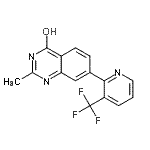 CAS 登录号：573675-91-9， 2-甲基-7-[3-(三氟甲基)-2-吡啶基]-4(1H)-喹唑啉酮