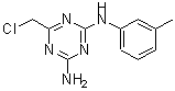 structure of CAS# 573950-75-1, 6-(Chloromethyl)-N-(3-Methylphenyl)-1,3,5-Triazine-2,4-Diamine;[4-amino-<wbr>6-(chloro<wbr>methyl)(1<wbr>,3,5-tria<wbr>zin-2-yl)<wbr>](3-methy<wbr>lphenyl)a<wbr>mine;1,3,5-tri<wbr>azine-2,4<wbr>-diamine,<wbr> 6-(chlor<wbr>omethyl)-<wbr>N-(3-meth<wbr>ylphenyl);1,3,5-tri<wbr>azine-2,4<wbr>-diamine,<wbr> 6-(chlor<wbr>omethyl)-<wbr>N-(3-meth<wbr>ylphenyl)-