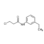结构式 CAS# 573997-99-6, 3-氯-N-(3-乙基苯基)丙酰胺