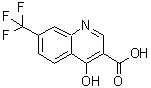 structure of CAS# 574-92-5, 4-Hydroxy-7-Trifluoromethyl-3-Quinolinecarboxylic Acid;4-Keto-7-(Trifluoromethyl)-1H-Quinoline-3-Carboxylic Acid;St5160316;1,4-Dihydro-4-Oxo-7-(Trifluoromethyl)Quinoline-3-Carboxylic Acid