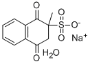 结构式 CAS# 57414-02-5, 甲萘醌亚硫酸氢钠水合物