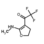 CAS 登录号：574749-64-7， 2,2,2-三氟-1-[2-(甲基氨基)-4,5-二氢-3-呋喃基]乙酮