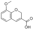结构式 CAS# 57543-59-6, 8-甲氧基-2H-苯并吡喃-3-羧酸