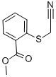 结构式 CAS# 57601-89-5, 2-[(氰基甲基)硫代]苯甲酸甲酯
