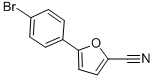 structure of CAS# 57667-10-4, 5-(4-Bromo-Phenyl)-Furan-2-Carbonitrile;5-(4-BROMO-PHENYL)-FURAN-2-CARBONITRILE